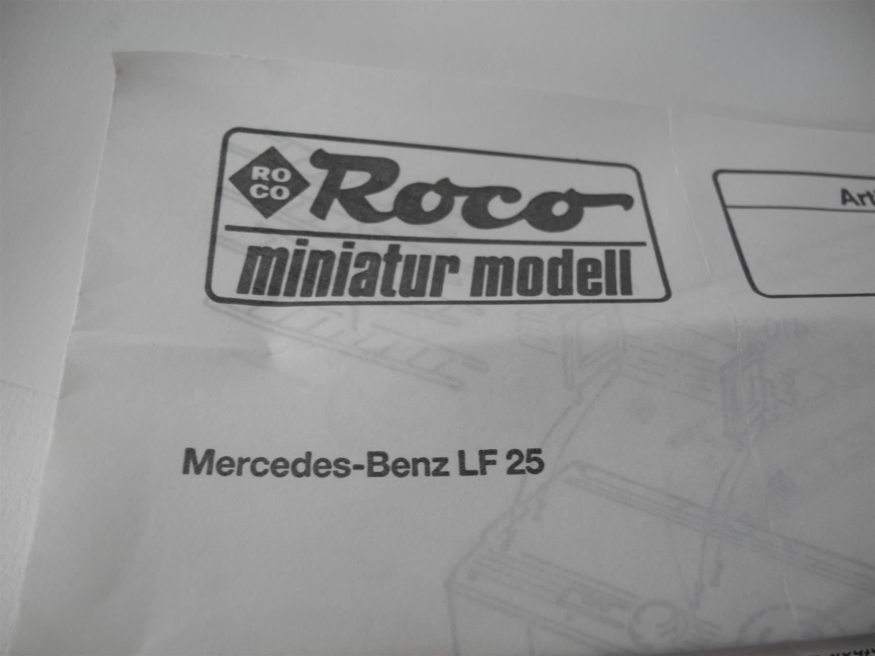 Modellautos: Roco 1341 Mercedes LF 25, Nr. c84 – Neu und originalverpackt aus Kottwil von Crazyrolf 2