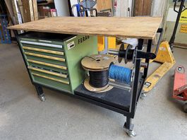 mobiler Werkbank mit Lista Schubladenstock