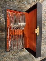 Besteck Gabeln, 8 Stk., Silber, Vintage, Top Zustand!