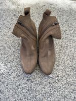 Stiefeletten Leder Braun Reissverschluss Grösse 39