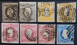 Portugal ex. Kat. 17-24 gest. 1866 Kat. 450 Euro