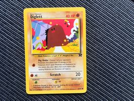 Pokemon Diglett Non Holo Team Rocket near Mint