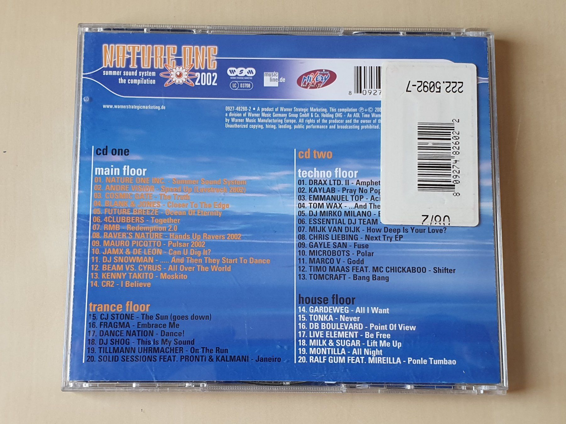 CD: Nature One 2002 – Usato da Stansstad venduto da collectorsshop 1
