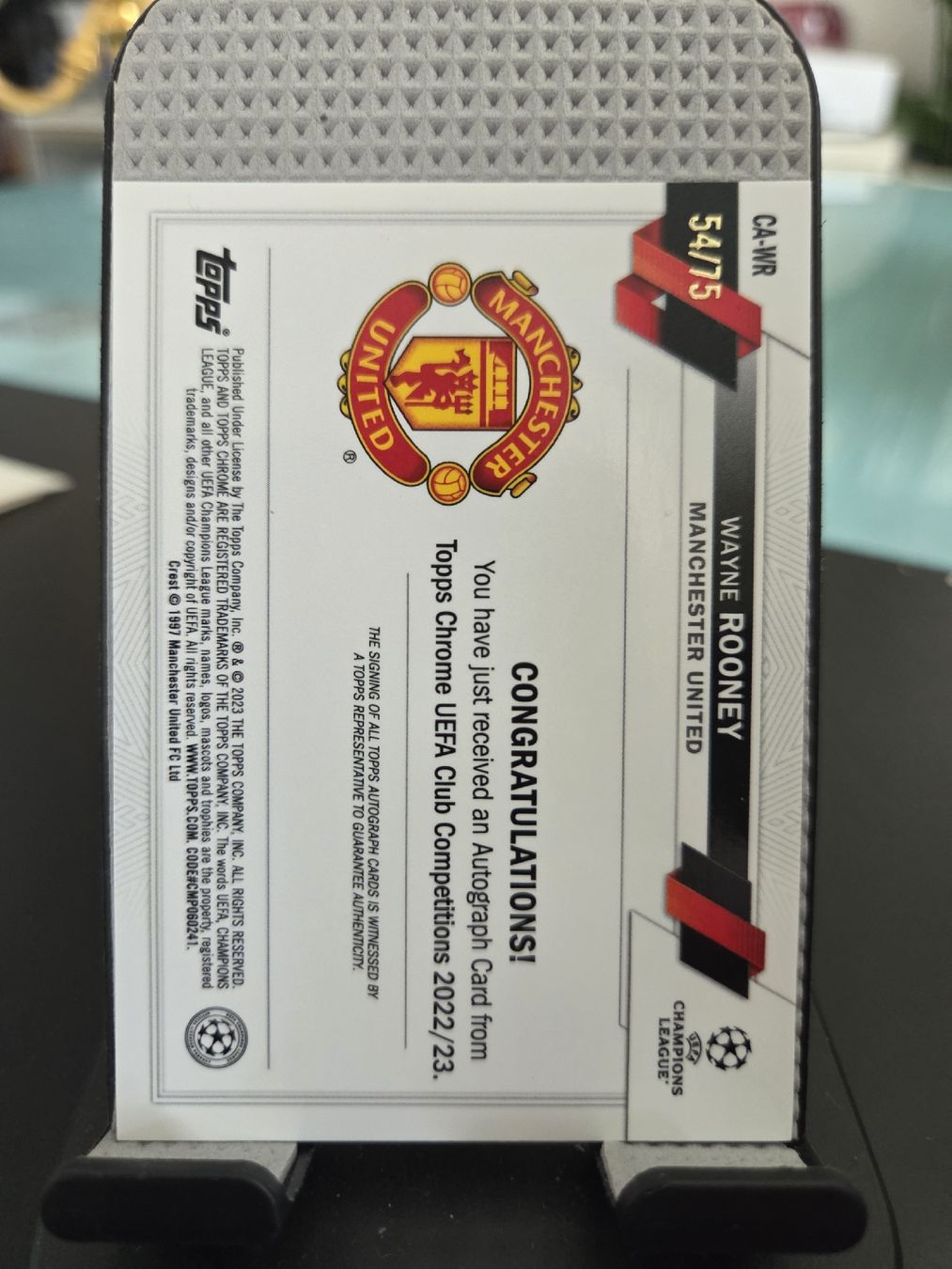 Topps Carte collezionabili: Topps Chrome 2023 Wayne Rooney /75 – Usato da Frick venduto da JArc 1