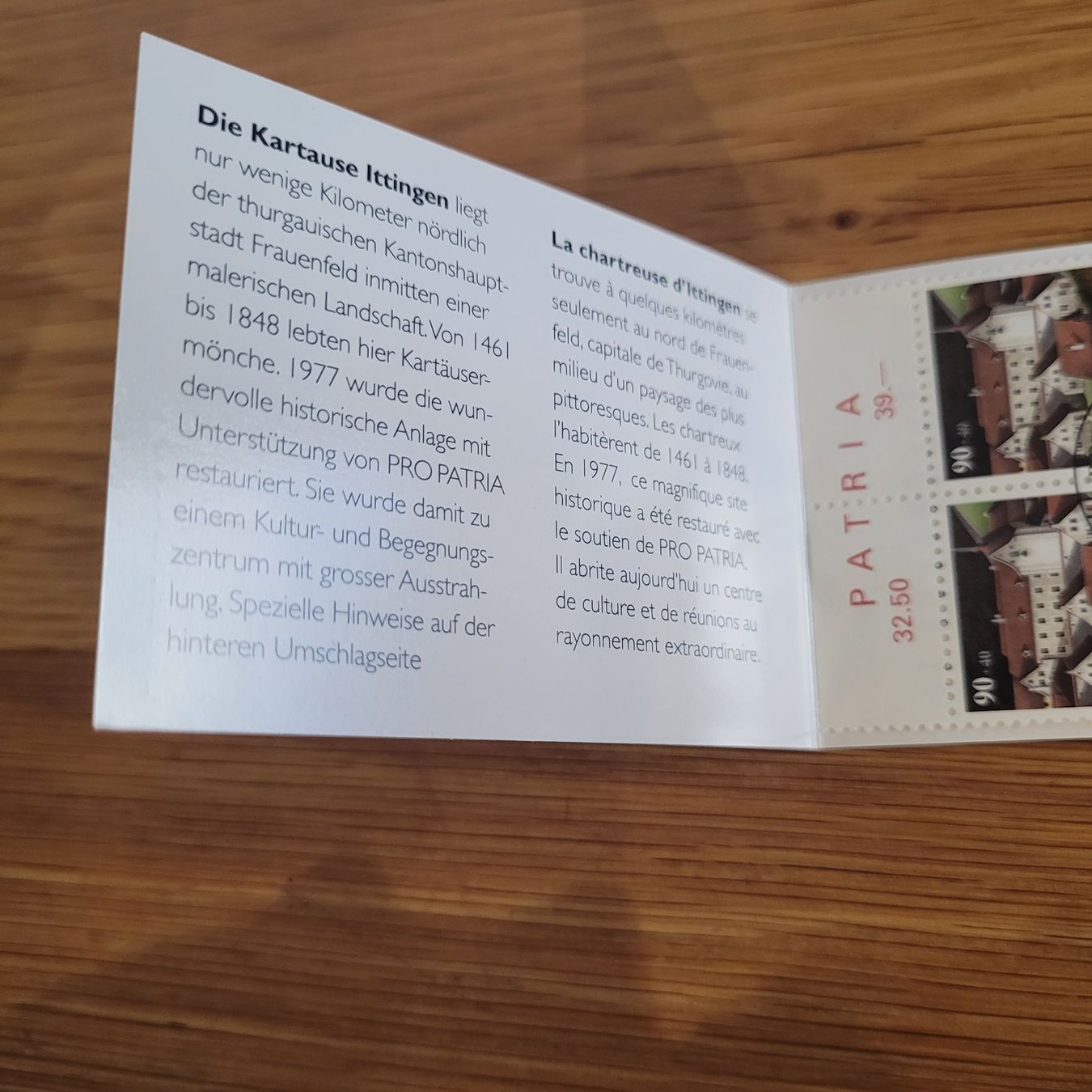 Alle Briefmarken: Markenheftchen Carnet De Timbre pro Patria 1997 – Gebraucht aus Biel/Bienne von Destockweb 1