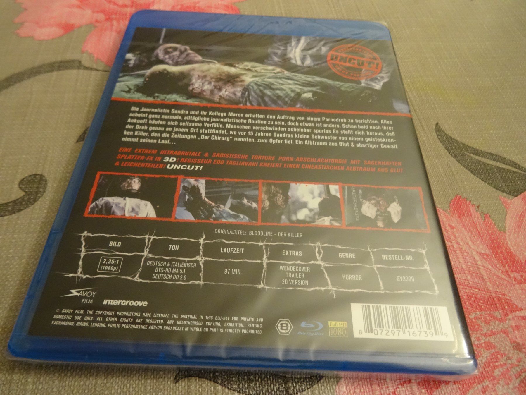 Alle DVDs: Scalpel Massacre - Bloodline (Blu-ray 3D+2D – Neu und originalverpackt aus Olten von Disc-Verkauf 1