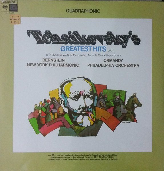 Dischi in vinile: Tchaikovsky/Bernstein/N/PO/Ormandy: Greatest Hits LP Quadro – Nuovo (secondo la descrizione) da Steinhausen venduto da Vilivinili
