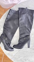 BALLY LEDERSTIEFEL GR. 38  SCHWARZES WEICHES LEDER