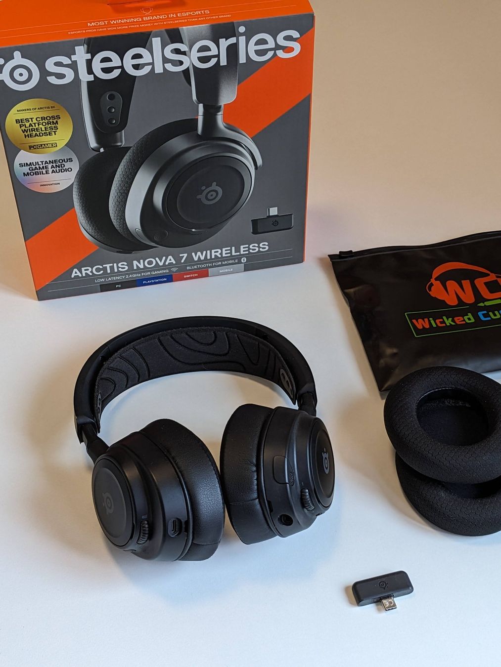 Steelseries Cuffie: SteelSeries Arctis Nova 7 Headset + WickedCushions – Usato da Birmensdorf ZH venduto da arctize