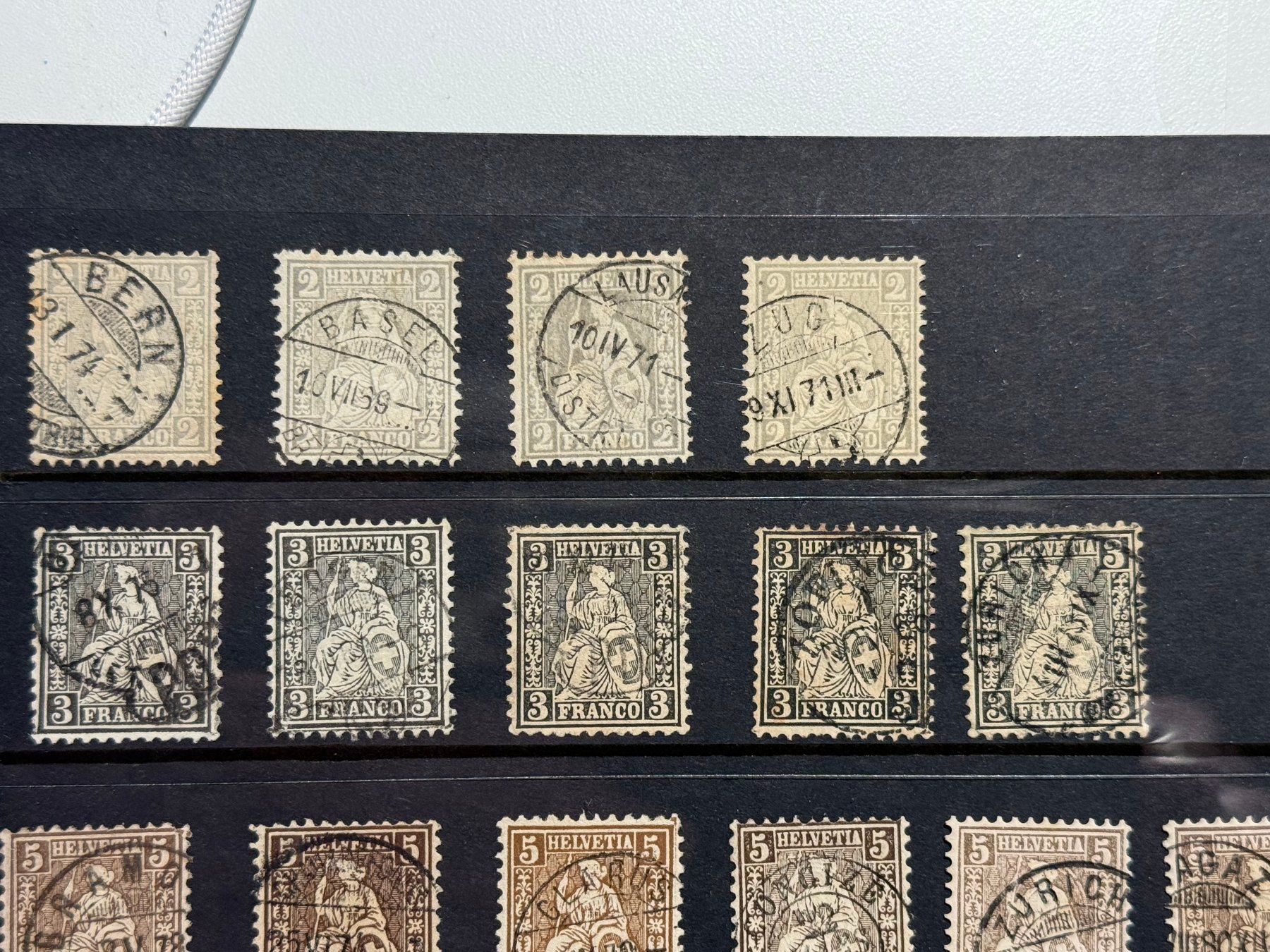 Tutti i francobolli: Sitz.Helv. Sammlung SBK über CHF 3000.- – Usato da Steinhausen venduto da yukon26 1
