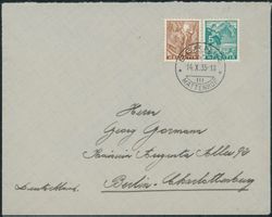 1934 - Landschaftsbilder - Brief - BFr - nach D BE