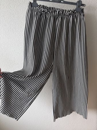 Vintage striped black and white pants