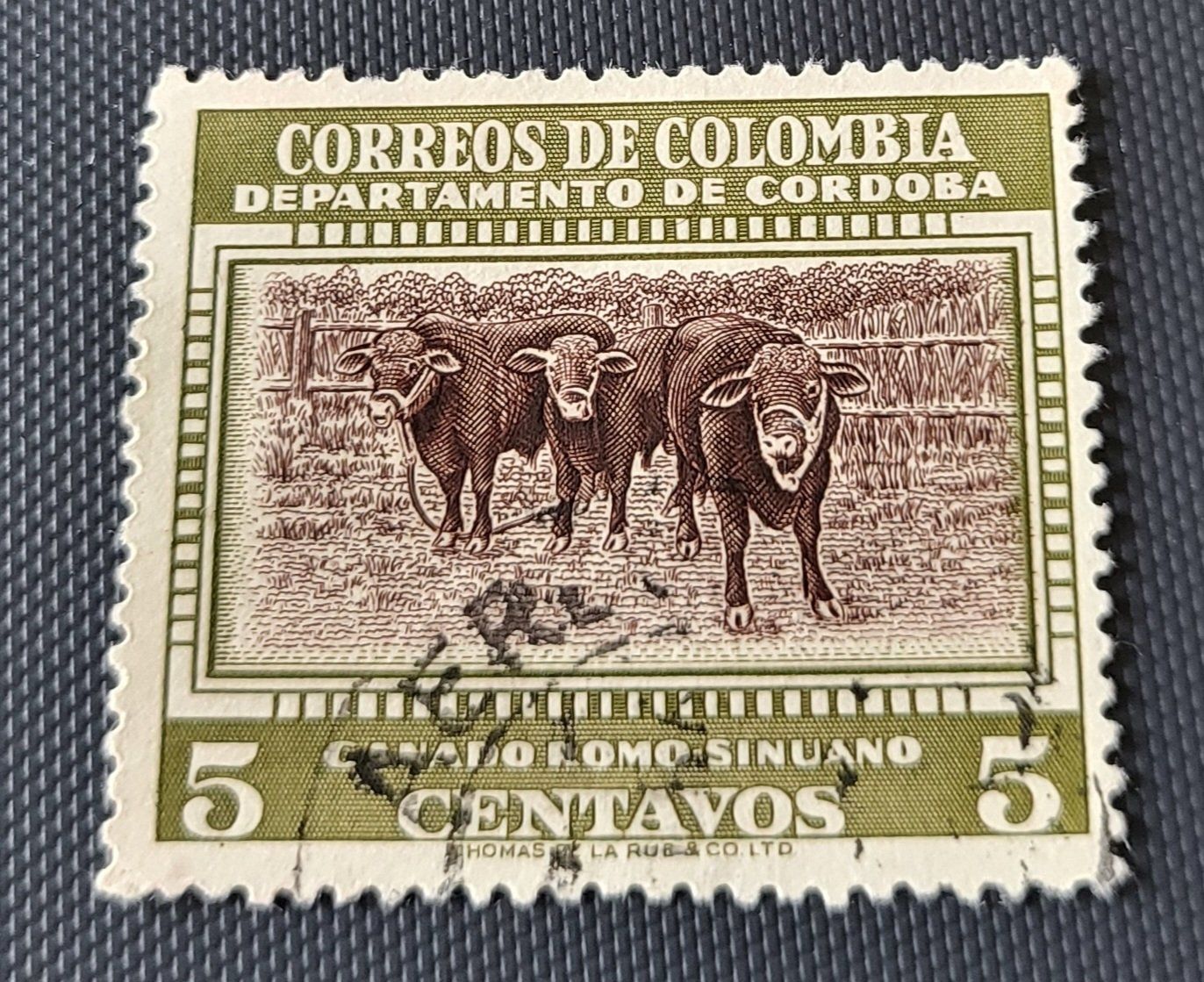 Tutti i francobolli: Kolumbien 1956 alte briefmarke – Usato da St Gallen venduto da Stampsalshobby