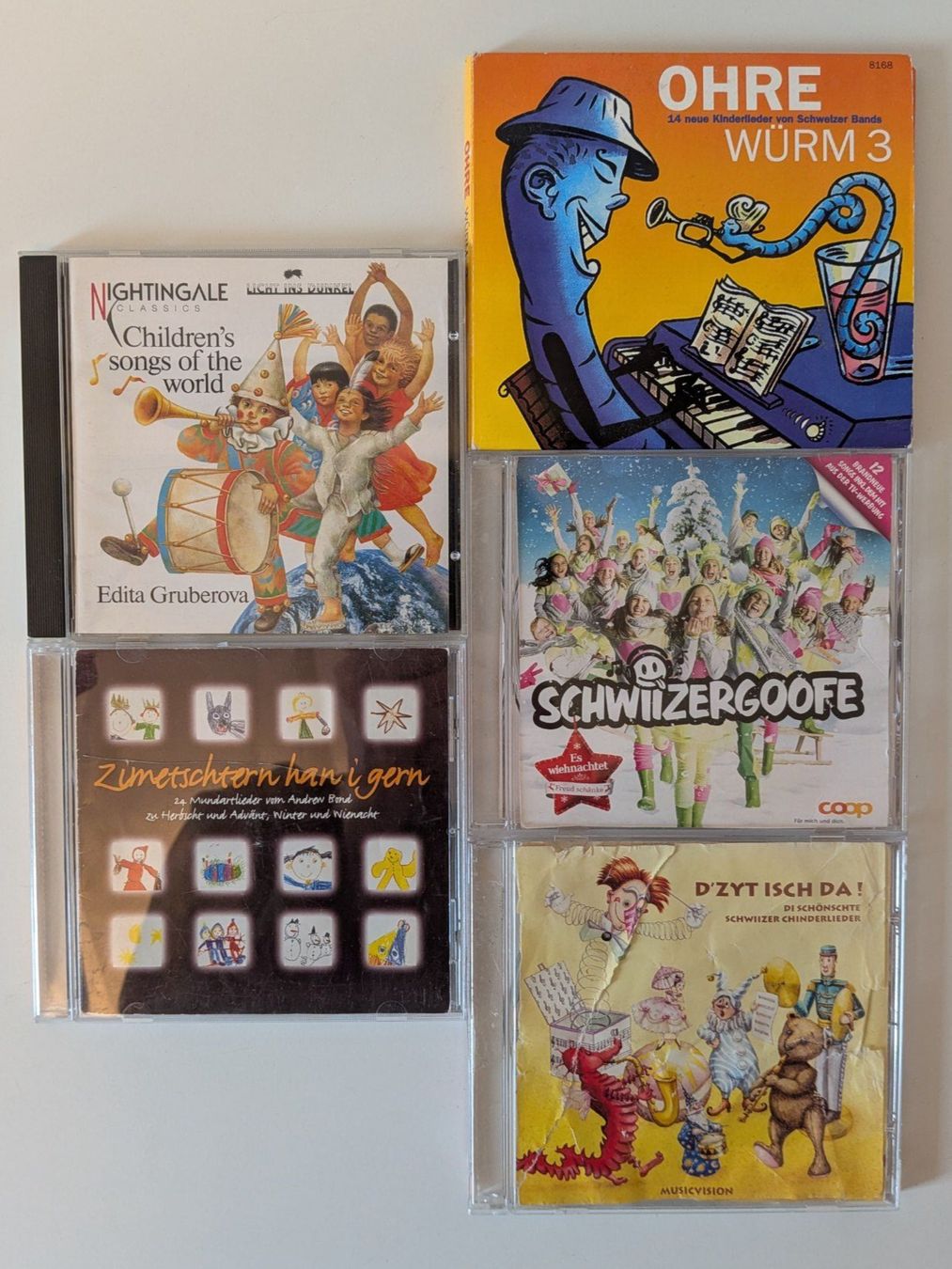 CD: 5 Kinderlieder CDs verschiedene Interpreten – Usato da Zürich venduto da Joba-Sell