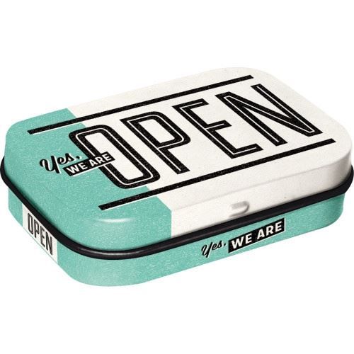 Werbeartikel: OPEN Pillendose – Neu (gemäss Beschreibung) aus Schalunen von schwabspielautomaten