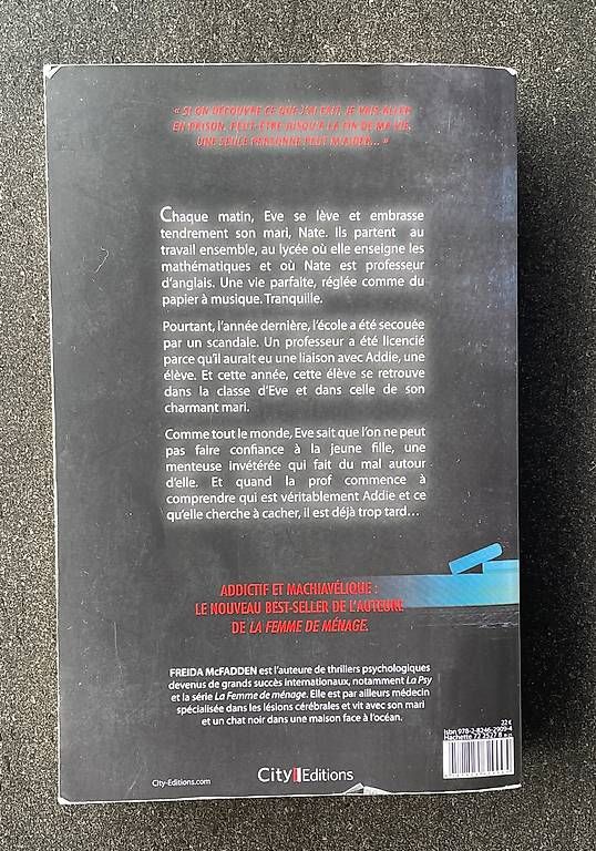 Livres: La prof - Freida Mc Fadden – D'occasion à Neuchâtel par myr_8nf9 1