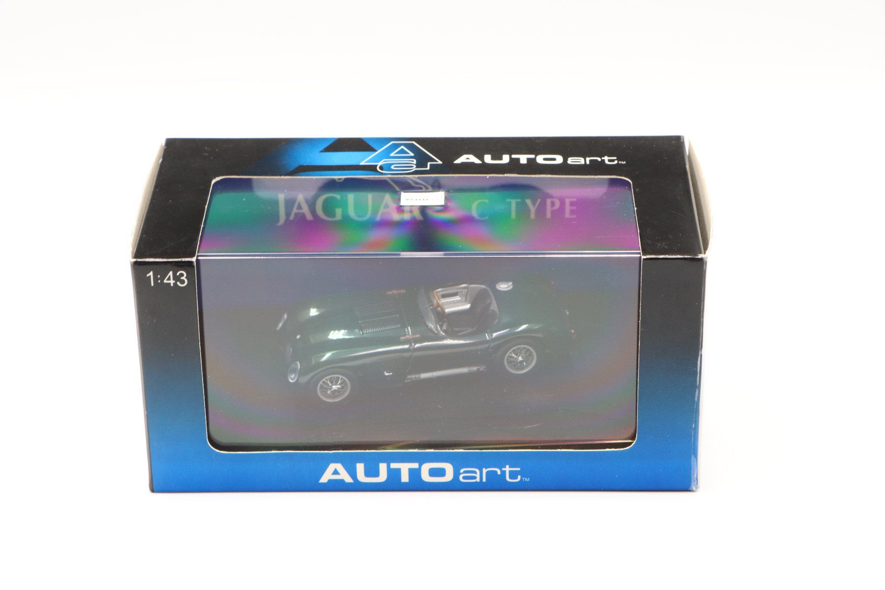 Jaguar Modellini d'auto: Jaguar C-Type 1955 1:43 AutoArt – Nuovo e nell'imballaggio originale da Bühl b.Aarberg venduto da modelldiecast 1