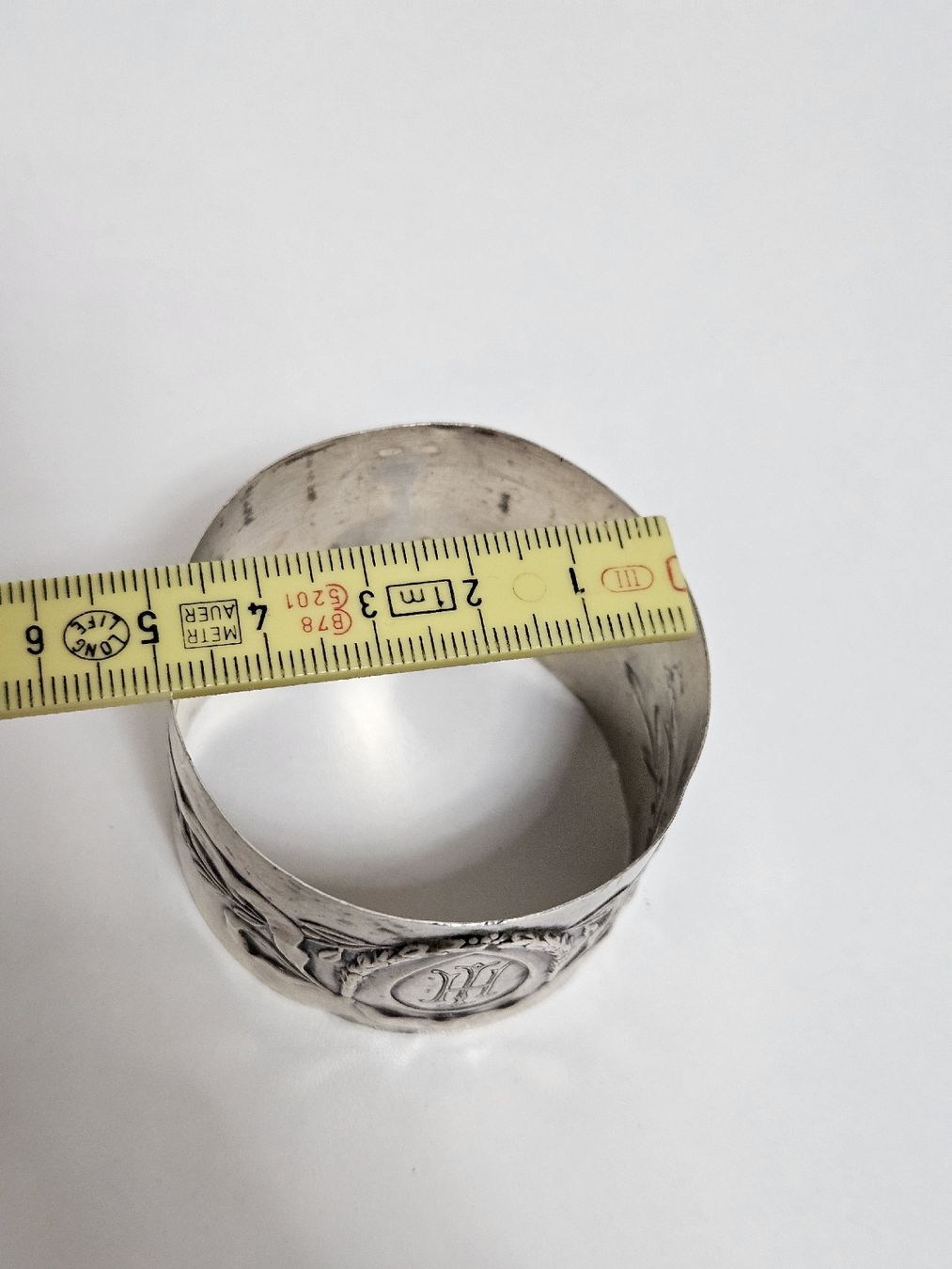 Altro in Decorazioni & Accessori: Silber Ring Serviettenring 800er mit Monogramm HH und Lorber – Usato da Schlieren venduto da Bestleo 4
