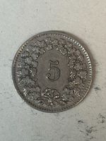 5 Rp. 1942 vz – schöne Patina – Sammlerstück