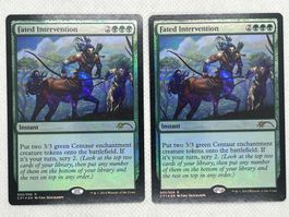MTG Fated Intervention CP1 2 Englisch Rare Foil 2x