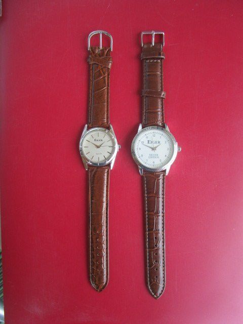 Eiger Uhren: 2 X Armbanduhren "EIGER" SILVER EDITION + Typ 120 - Unisex – Neu und originalverpackt aus Luzern von Horoskop1 1