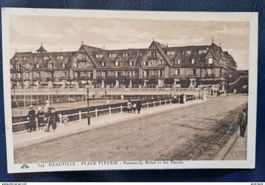 Rar Deauville plage fleurie Normandy ca 1900