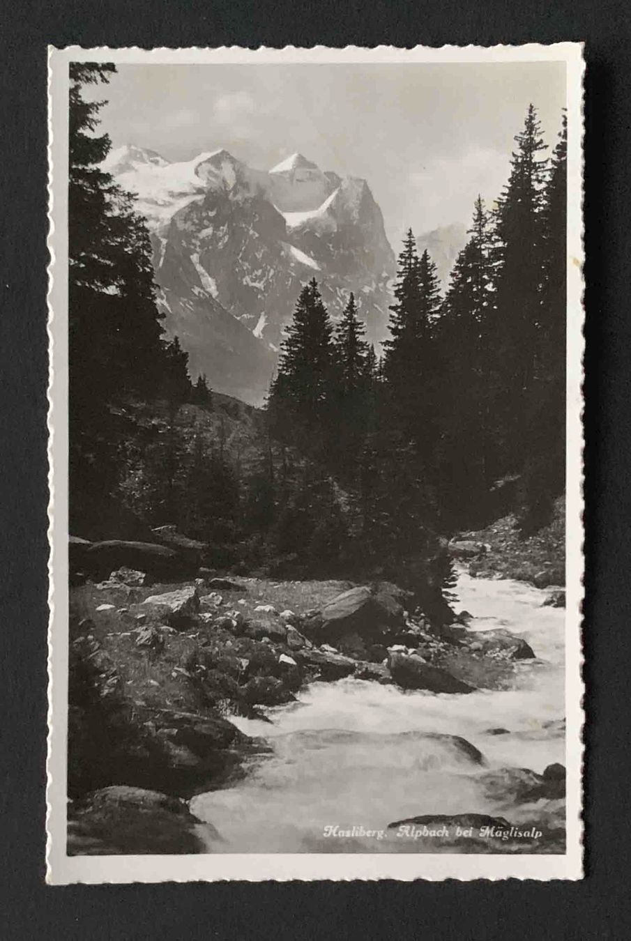 Cartoline postali: AK Hasliberg Alpbach bei Mägisalp – Usato da Goldau venduto da artelier1