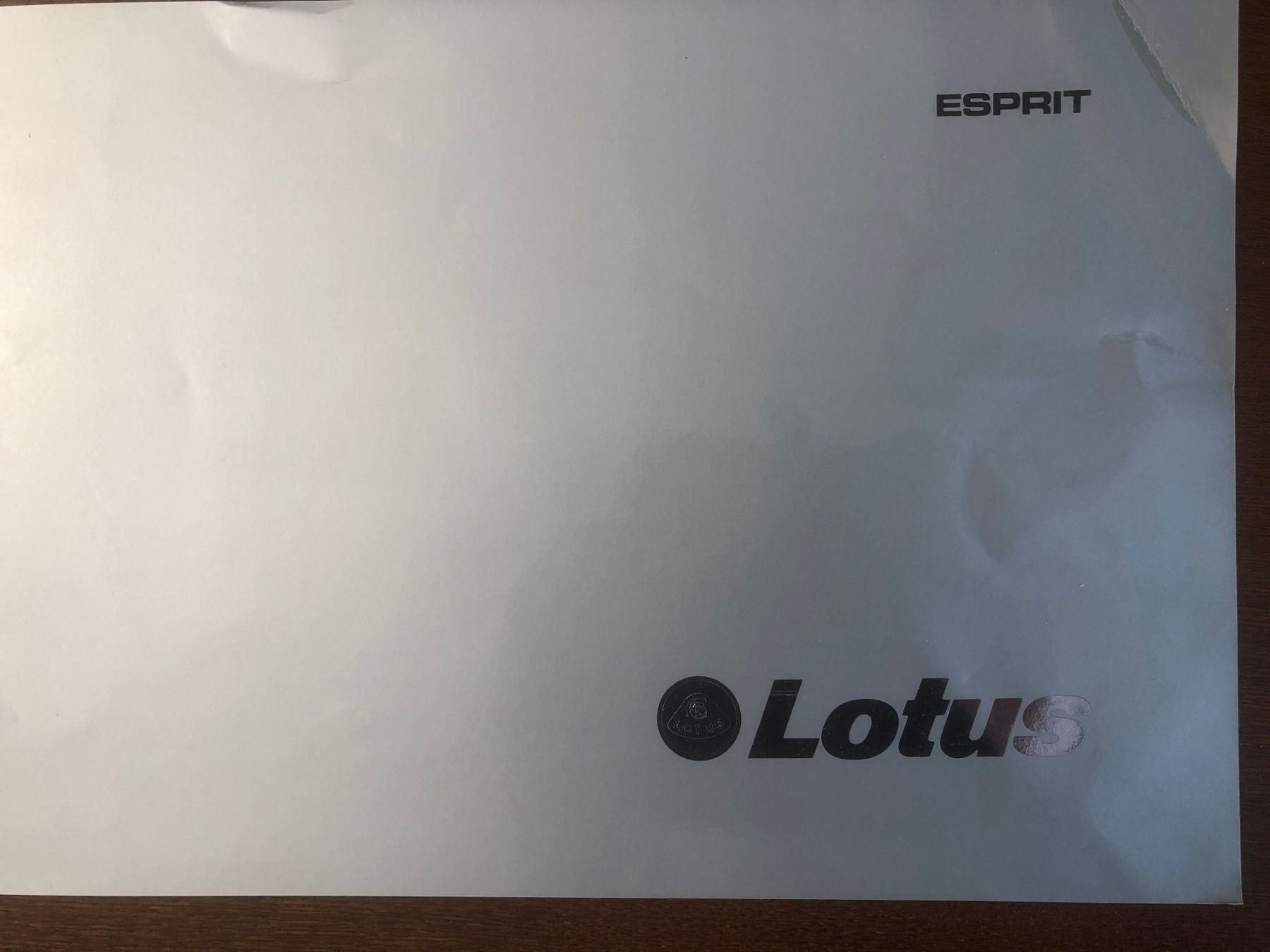 Lotus Documenti: Prospekt Lotus Esprit ca. 1979 – Usato da Safenwil venduto da efclassics