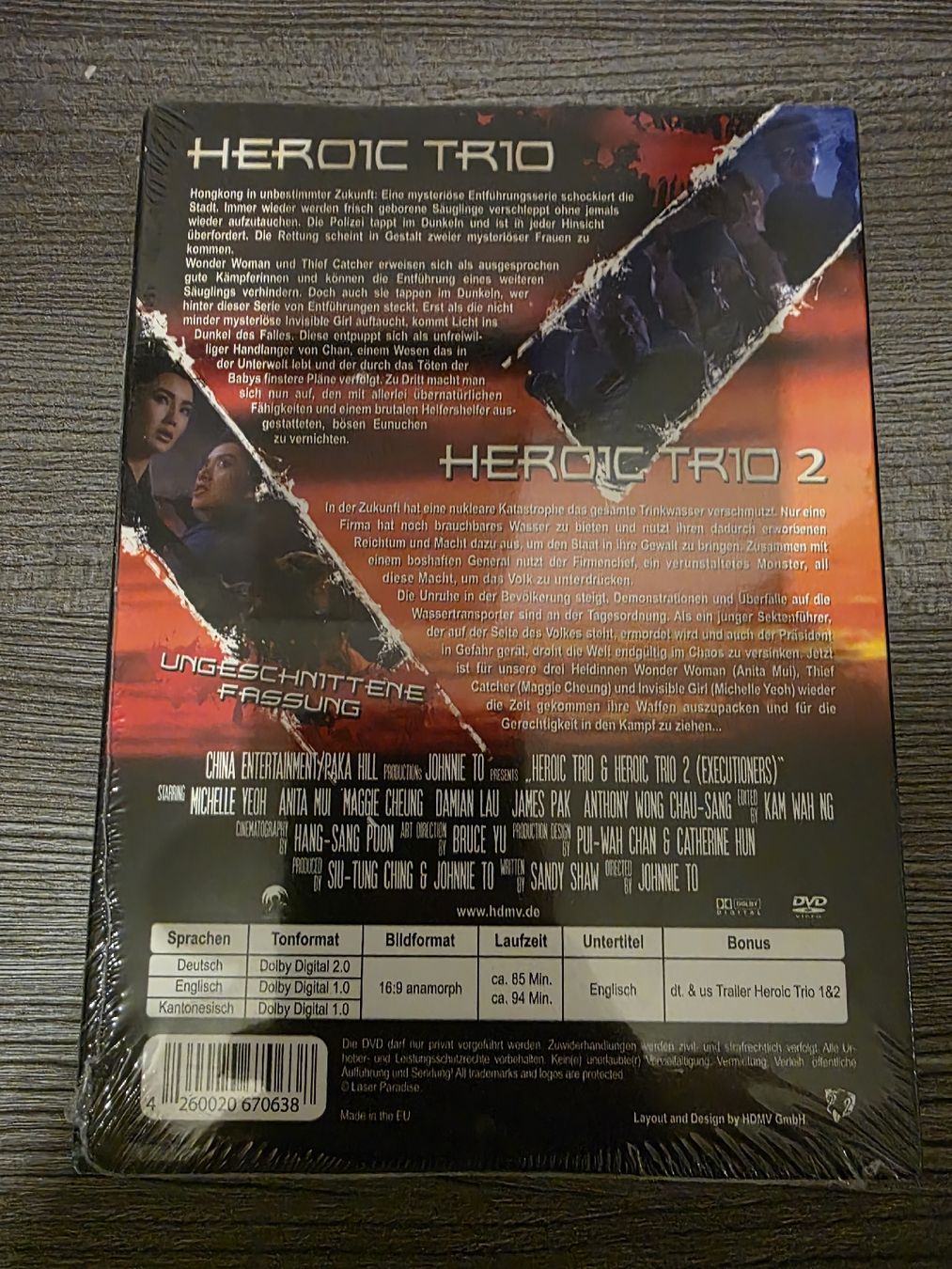 Alle DVDs: Heroic Trio Teil 1 & 2 uncut – Neu und originalverpackt aus Stein AG von eMODy 1