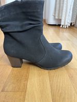 Schwarze Damen Winterstiefel von Rieker, Grösse 41, gefütter
