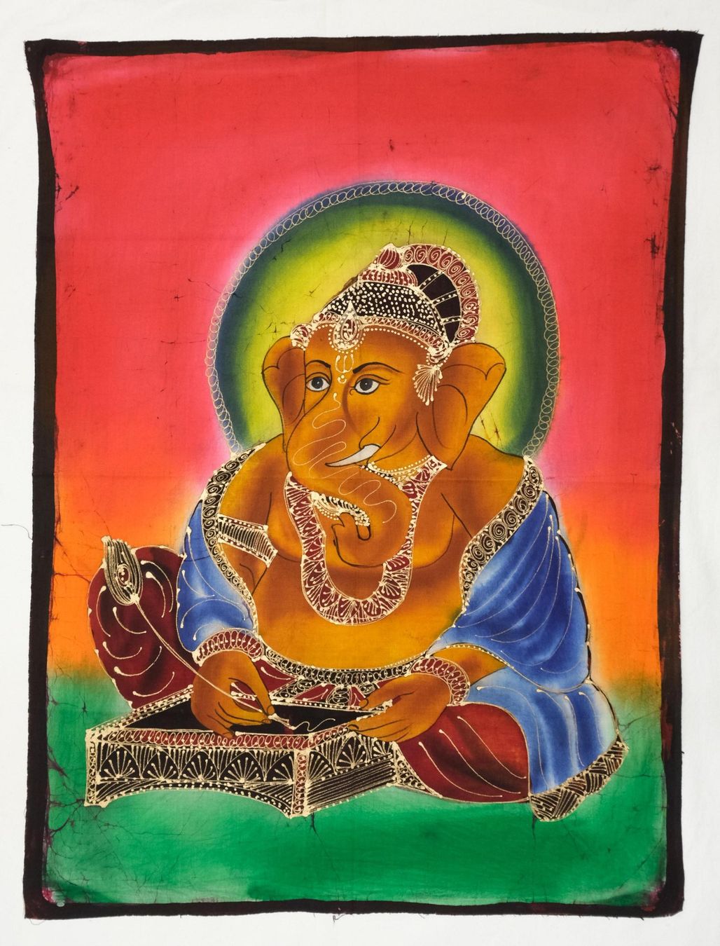 Foto & Immagini: Wandbehang Stoffbild Ganesh indisch 78x58cm – Nuovo (secondo la descrizione) da Zürich venduto da Masala-Oase