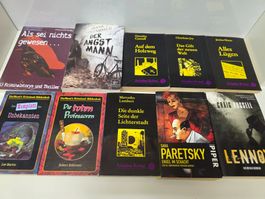10-teiliges Bücherpaket: Krimi & Thriller