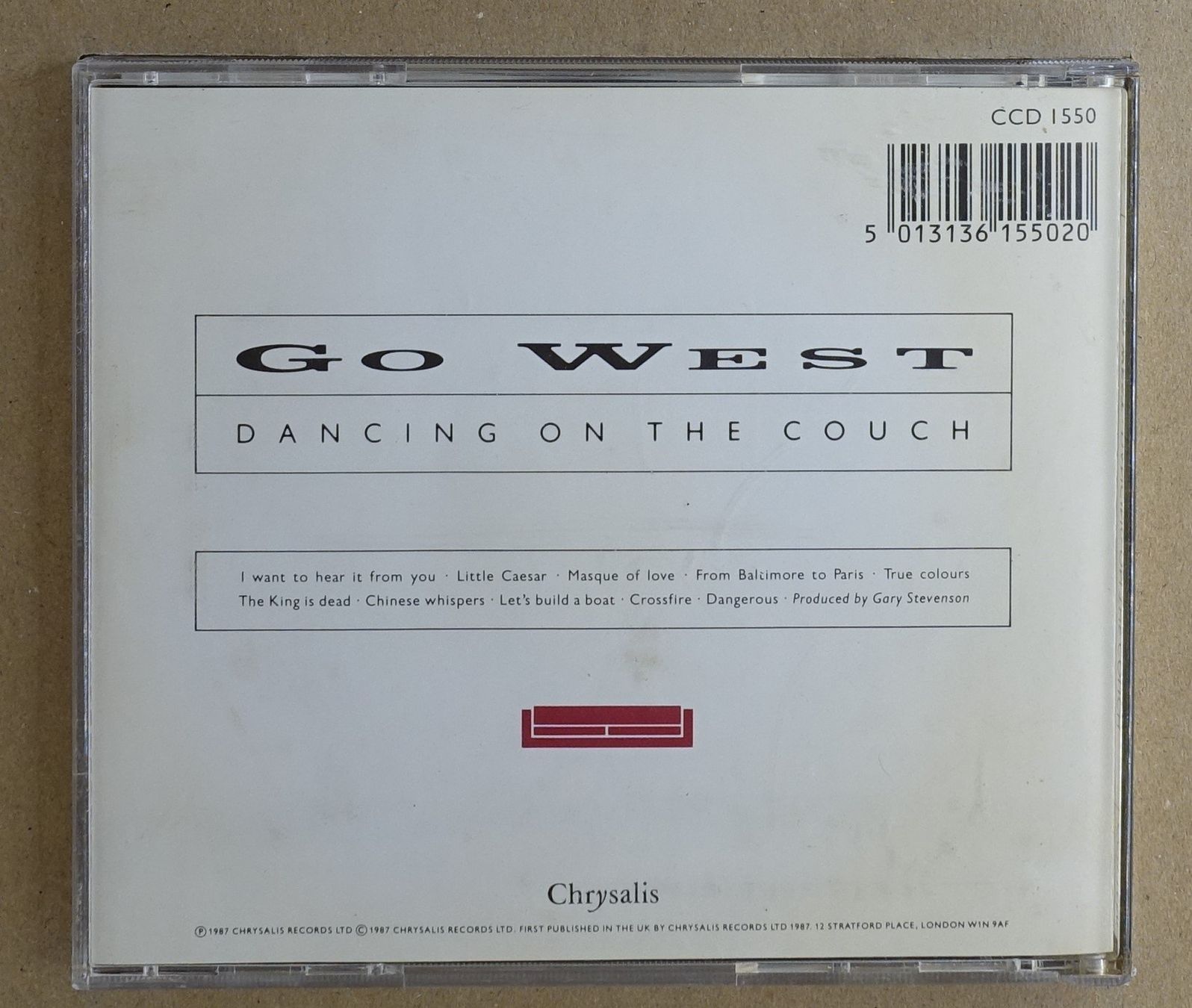 CD: Go West – Dancing On The Couch - D24 – Usato da Sessa venduto da discoverymedia 1