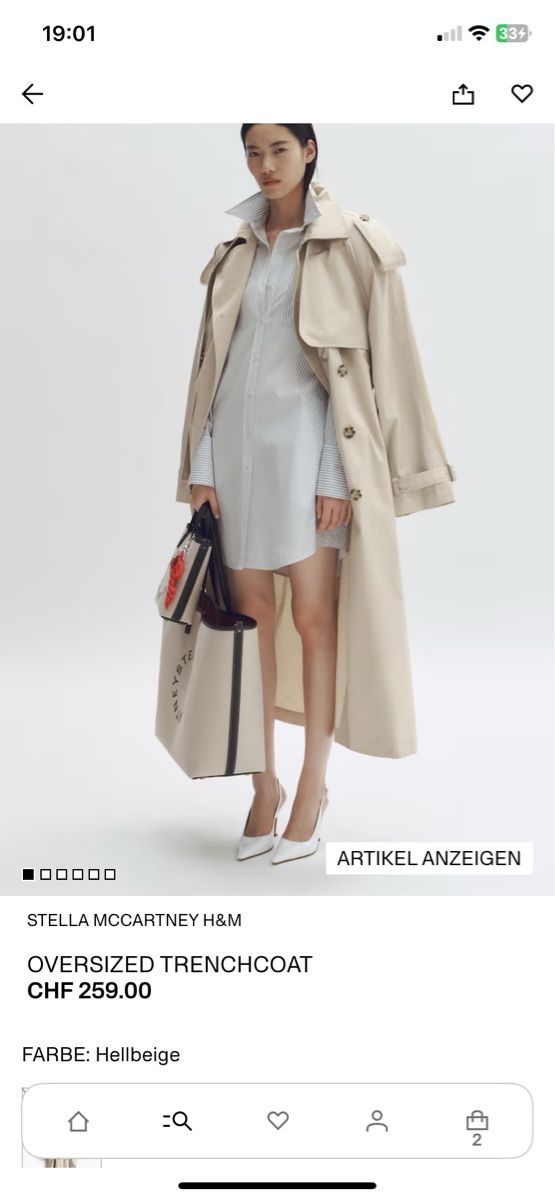 Stella McCartney Mäntel: Stella McCartney H&M Trenchcoat Gr. S – Neu (gemäss Beschreibung) aus Basel von kar_6lxm 2