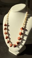 Collier perles et corail ! Élégant, parfait ✨