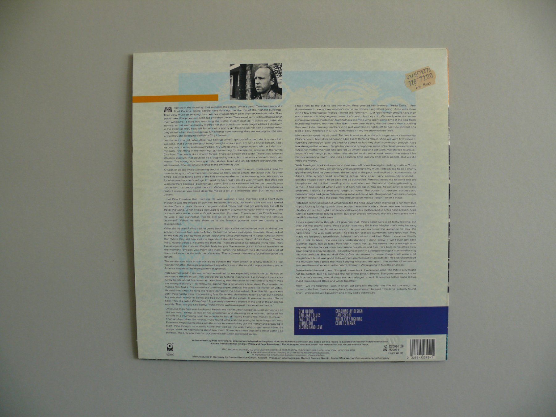 Dischi in vinile: Pete Townshend – Usato da Scherzingen venduto da packtesan 1