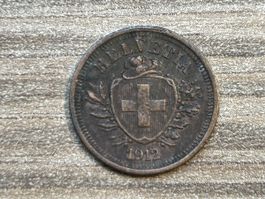 Schweizer Münze 1 Rappen, Jahrgang 1912, Top Zustand!