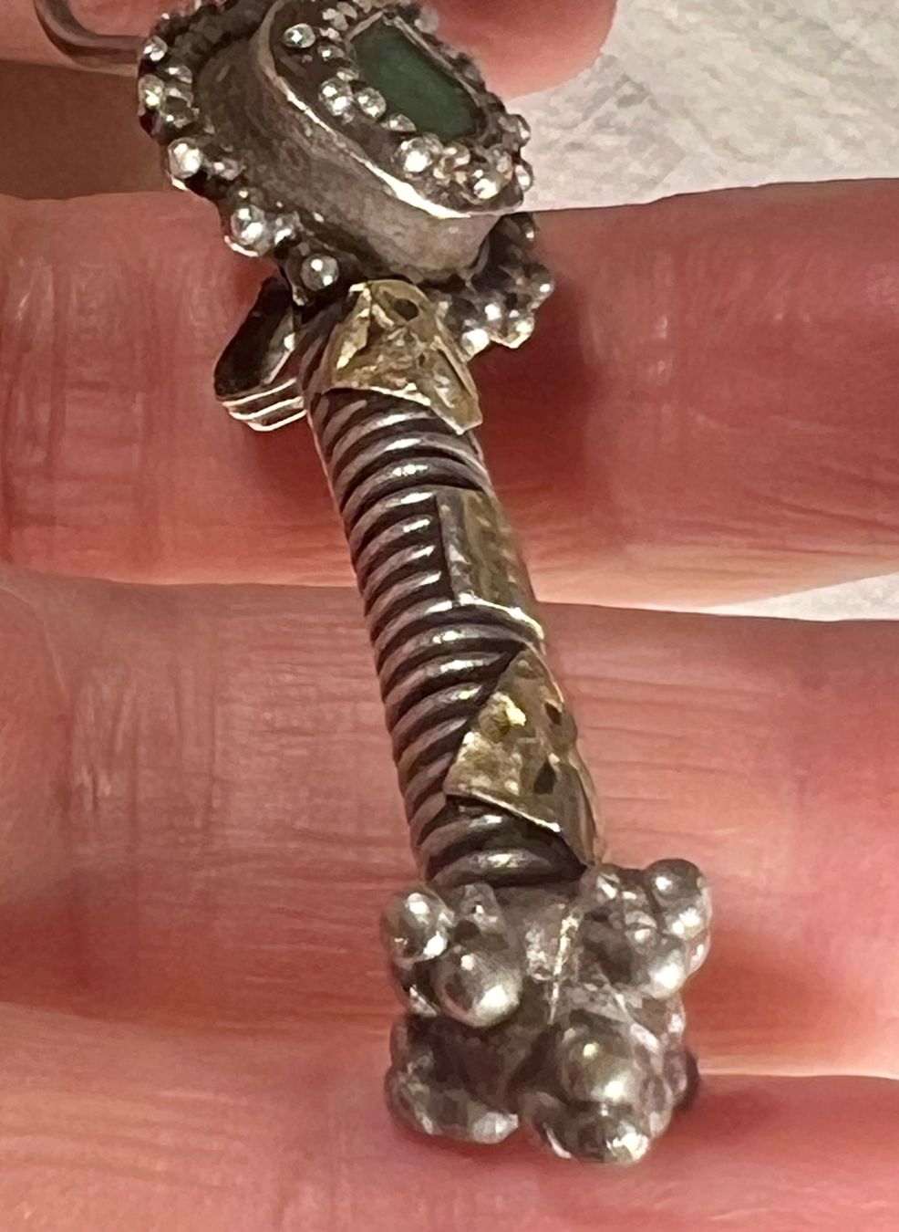 Ohrringe & -stecker: Ancienne boucle oreille argent, tribale, Inde – Gebraucht aus Genève von DELIRBEADS 7