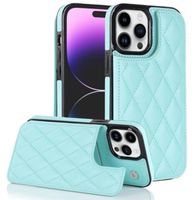 Schutzhülle Lux Etui Case Cover in Türkis für iPhone 15 Pro