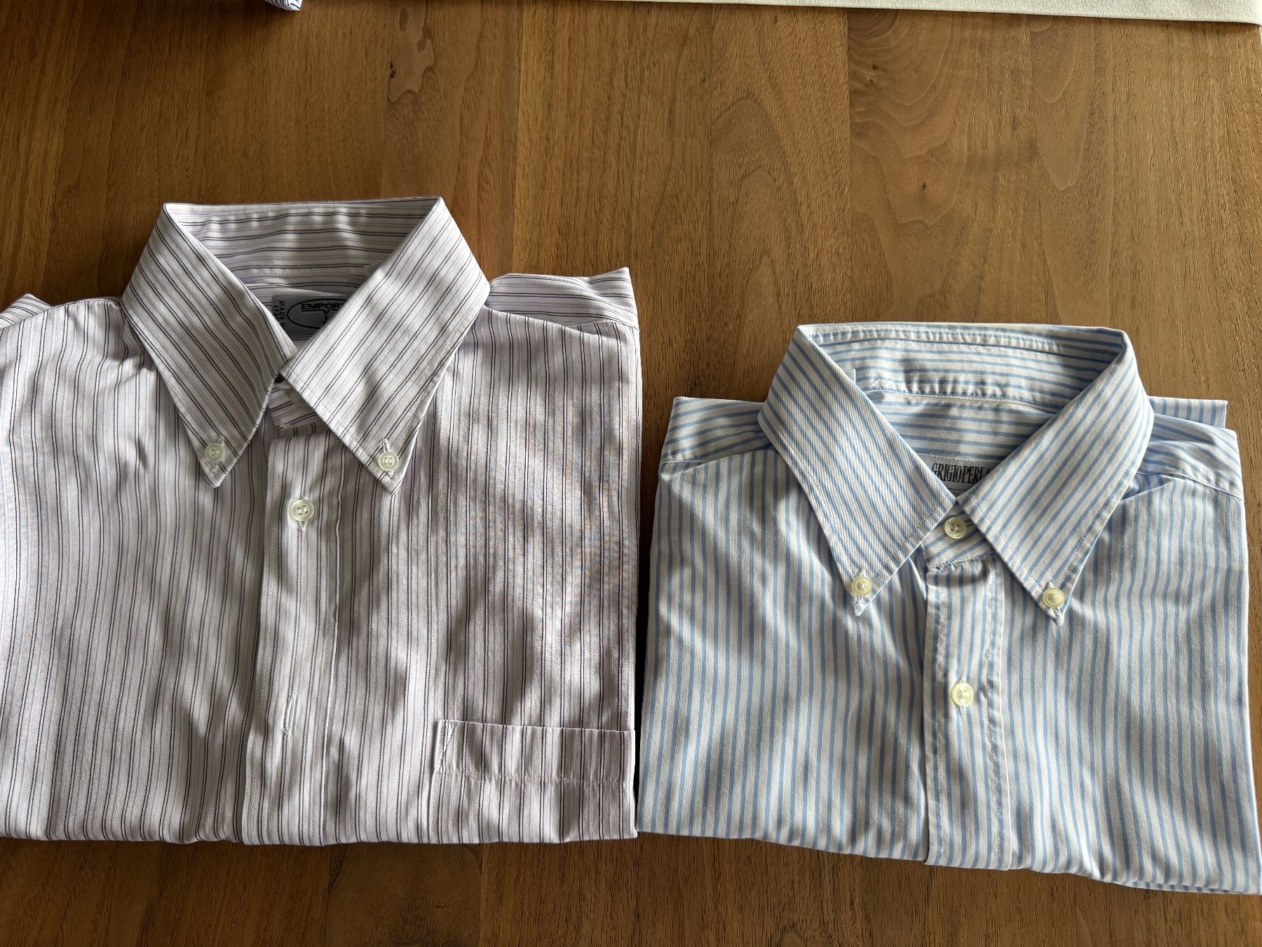 Camicie: 2x Herren-Kurzarmhemden, gestreift, Grösse 41 – Usato da Teufen AR venduto da chi_h55m
