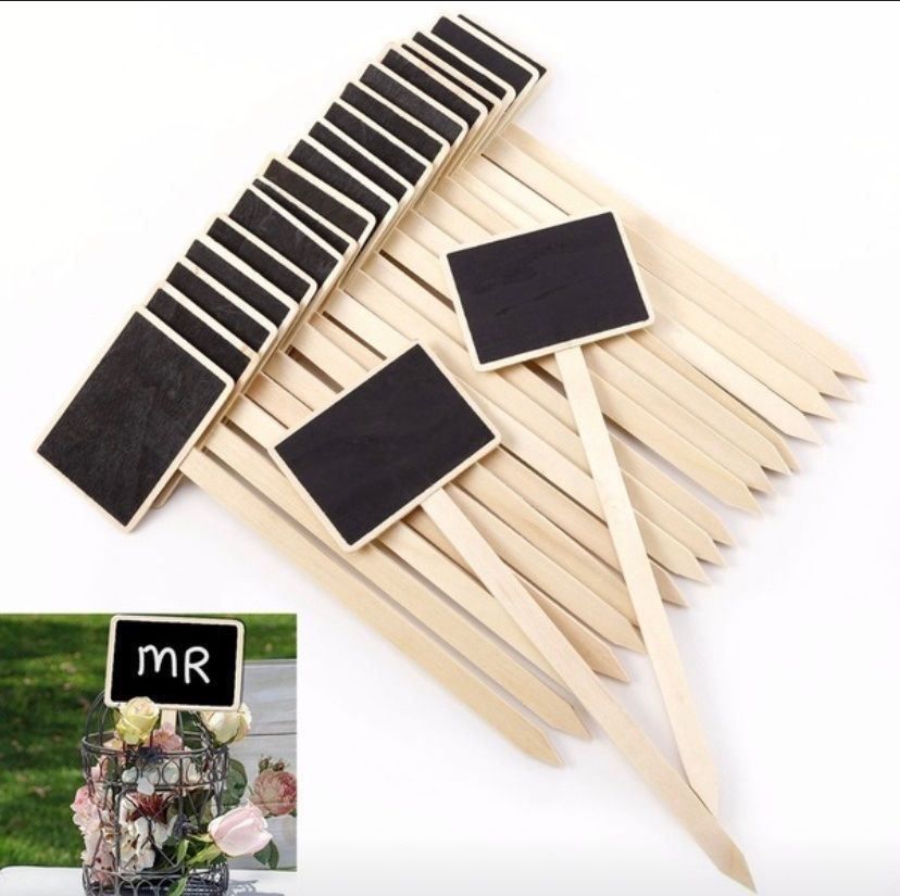 Articoli in legno: 10 Stück Mini-Tafeln aus Buchsbaum.NEU – Nuovo e nell'imballaggio originale da Seon venduto da Aaargauer01 3