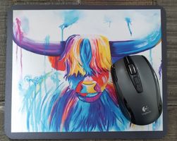 Mausmatte PC Mousepad Druck Highland Cow