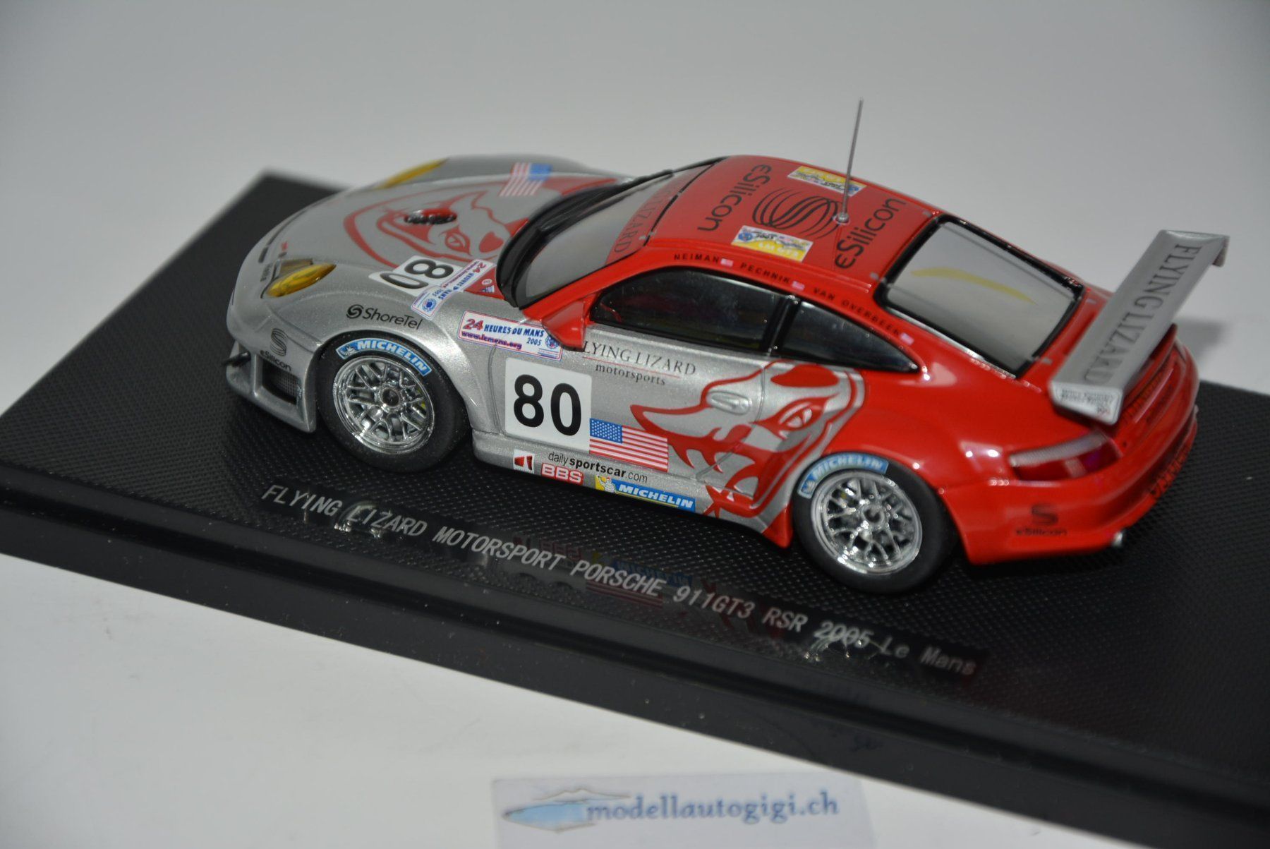 Porsche Voitures modèles: Porsche 911 GT3 RSR #80 , Ebbro , 1:43 – D'occasion à Goldach par Feivel9 8