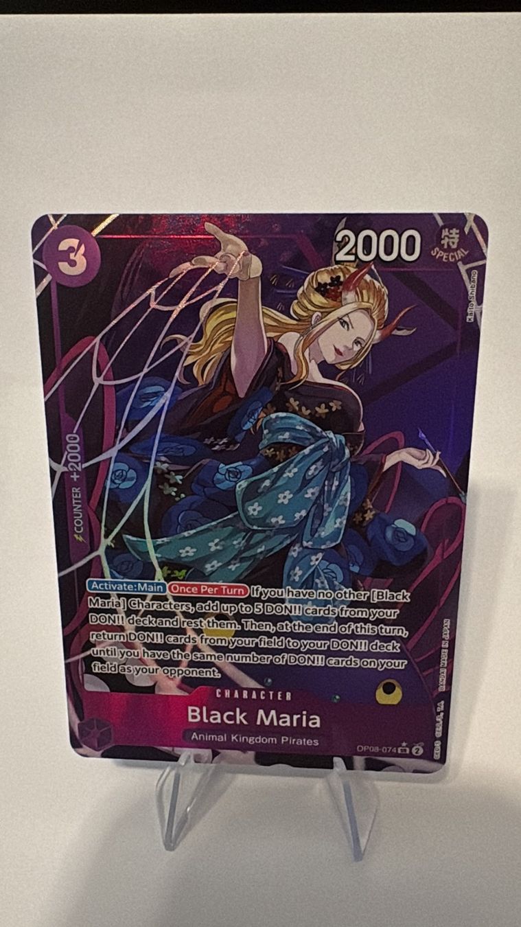 Bandai Carte collezionabili: One Piece TCG - OP08-074 Black Maria – Nuovo (secondo la descrizione) da Birsfelden venduto da alex4127
