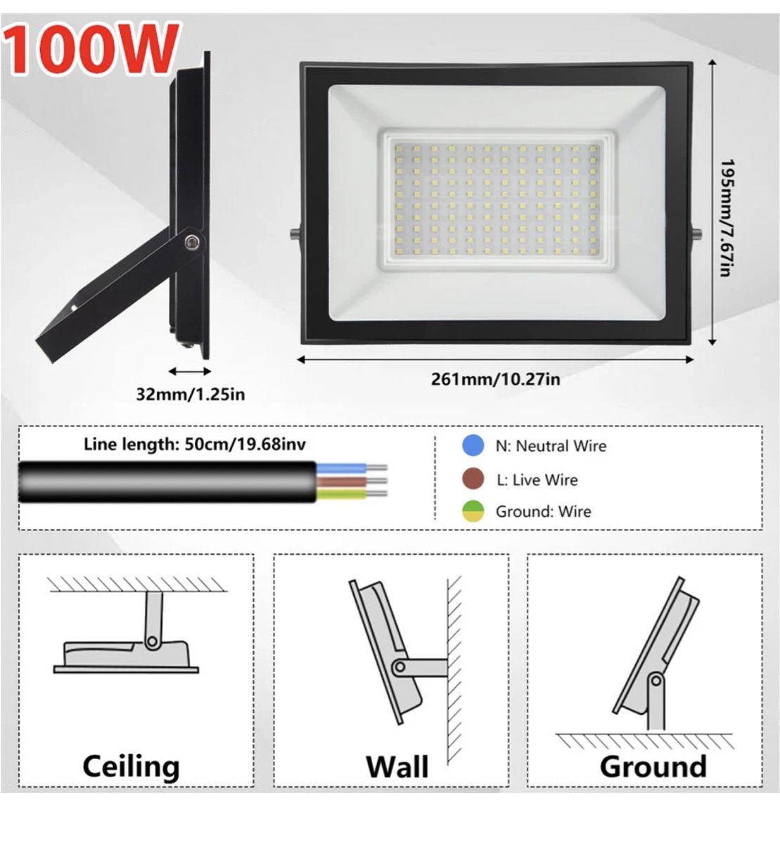 Lampade: 2x 100w Fluter Kw neu – Nuovo e nell'imballaggio originale da Amriswil venduto da JaJa-Express
