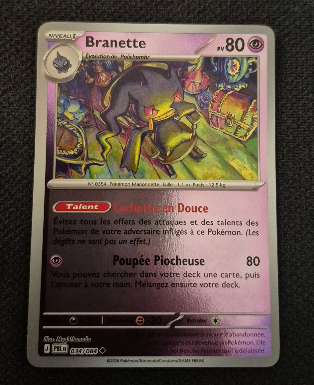 Pokémon Carte collezionabili: BRANETTE 034/084 REVERSE POKEMON NUIT NOIRE – Usato da Grand-Lancy venduto da luc111