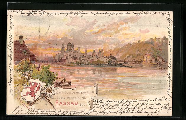 Cancelleria postale: Litho Passau, 26. General-Versammlung de – Usato da Berlin venduto da bartko-reher