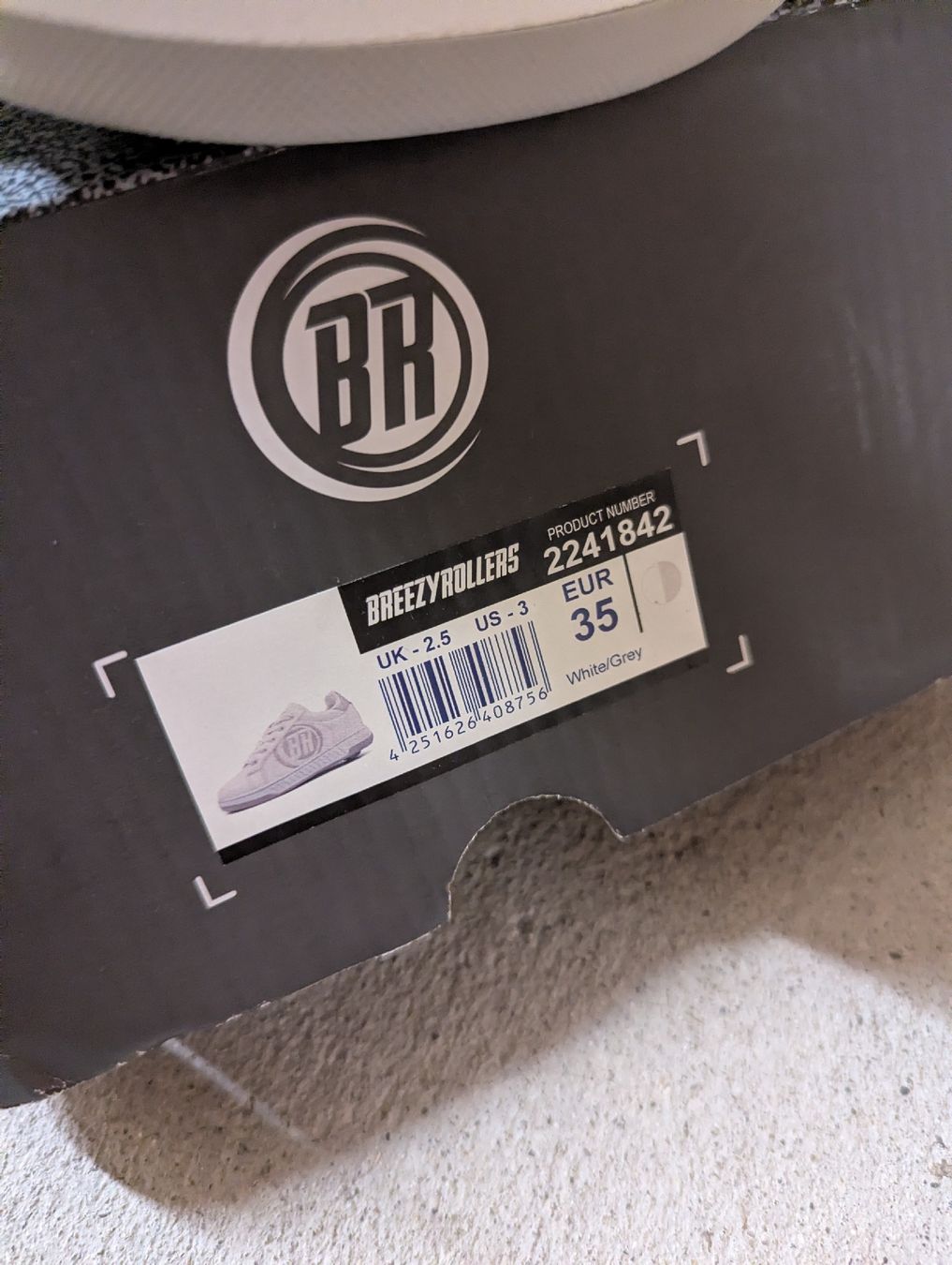 Chaussures garçon: Baskets à roulettes BreezyRollers blanches grises taille 35 – D'occasion à Zürich par raulaenya 2