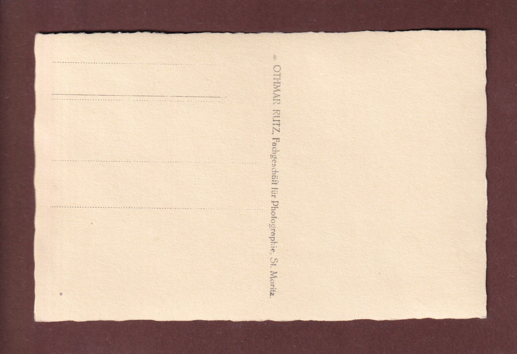 Cartoline postali: Foto Rutz ST. MORITZ – Usato da Pully venduto da nicecards-shop 1