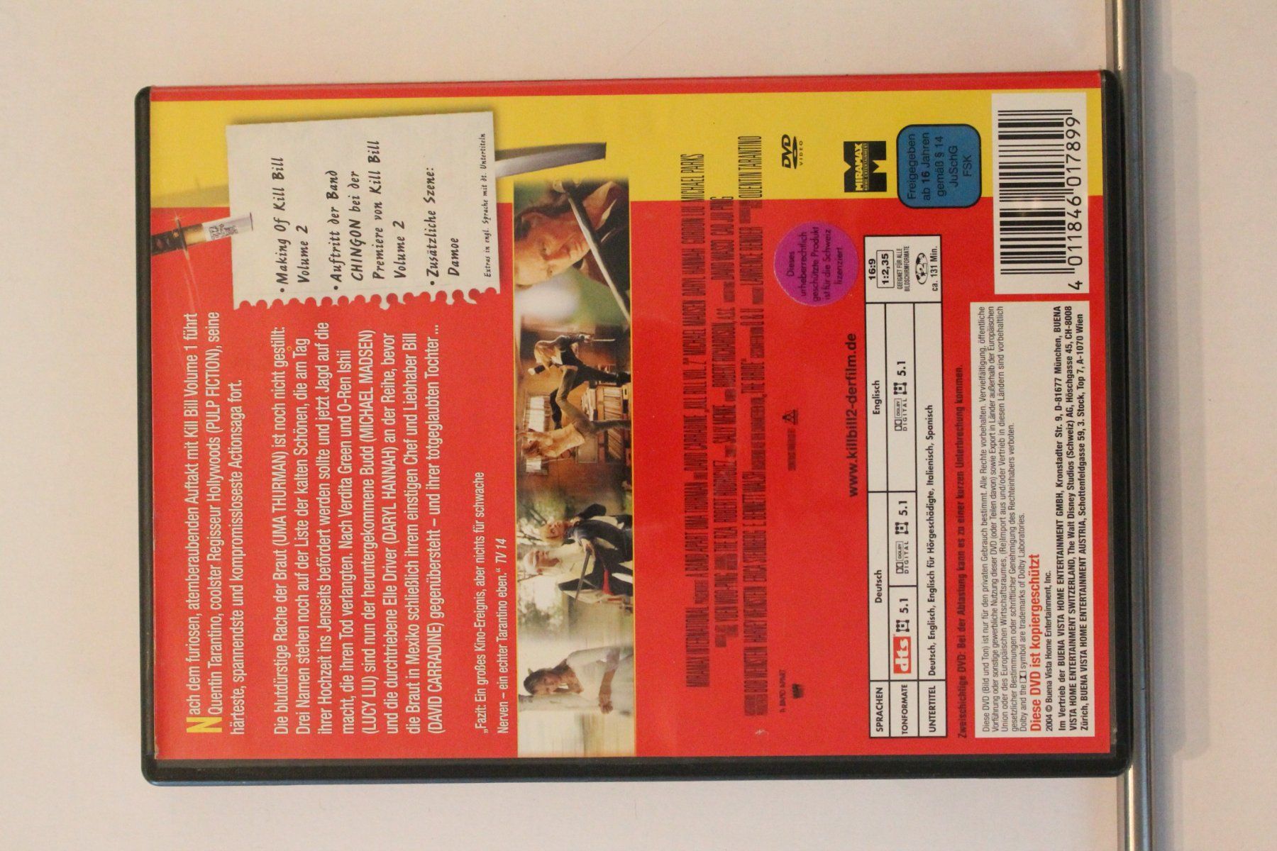 Alle DVDs: Kill Bill - Volume 2 – Gebraucht aus Grenchen von Manuel.We 1